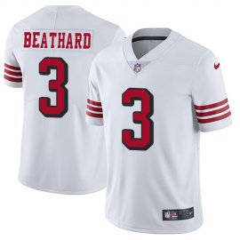 Nike San Francisco 49ers #3 C.J. Beathard White Rush Mens Stitched NFL Vapor Untouchable Limited Jersey