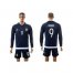 Argentina #9 Higuain Away Long Sleeves Soccer Country Jersey
