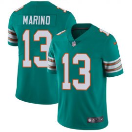 Nike Miami Dolphins #13 Dan Marino Aqua Green Alternate Mens Stitched NFL Vapor Untouchable Limited Jersey