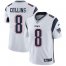 Nike New England Patriots #8 Jamie Collins Sr White Mens Stitched NFL Vapor Untouchable Limited Jersey