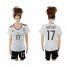 Womens Germany #17 Boateng White Home Soccer Country Jersey