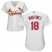 St.Louis Cardinals #18 Carlos Martinez White Home Womens Stitched MLB Jersey