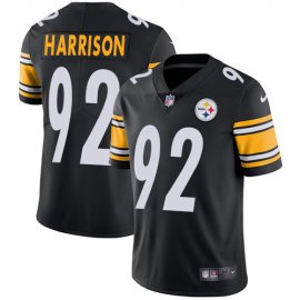 Nike Pittsburgh Steelers #92 James Harrison Black Team Color Mens Stitched NFL Vapor Untouchable Limited Jersey