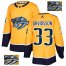 Adidas Nashville Predators #33 Viktor Arvidsson Yellow Home Authentic Fashion Gold Stitched NHL Jersey