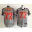 Nike Kansas City Chiefs #72 Eric Fisher Grey Shadow Mens Stitched NFL Elite Jersey
