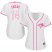 Toronto Blue Jays #14 Justin Smoak White/Pink Fashion Womens Stitched MLB Jersey