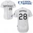 Colorado Rockies #28 Nolan Arenado White Cool Base Stitched Youth MLB Jersey