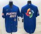 Mens Puerto Rico Baseball 2023 Royal World Big Logo With Patch Classic Stitched Jersey