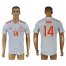 Spain #14 Thiago Away Soccer Country Jersey