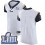 Nike Los Angeles Rams Blank White Super Bowl LIII Bound Mens Stitched NFL Vapor Untouchable Elite Jersey