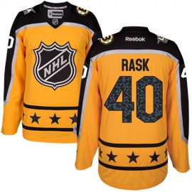 Boston Bruins #40 Tuukka Rask Yellow 2017 All-Star Atlantic Division Womens Stitched NHL Jersey