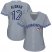 Toronto Blue Jays #12 Roberto Alomar Grey Road Womens Stitched MLB Jersey