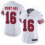 Nike San Francisco 49ers #16 Joe Montana White Rush Womens Stitched NFL Vapor Untouchable Limited Jersey