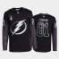 Adidas Tampa Bay Lightning #81 Erik Cernak Mens 2022 Stanley Cup Final Patch Alternate Authentic NHL Jersey – Black Mens