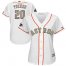 Houston Astros #20 Preston Tucker White 2018 Gold Program Cool Base Womens Stitched MLB Jersey