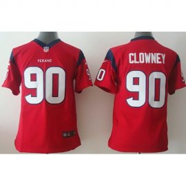 Nike Houston Texans #90 Jadeveon Clowney Red Alternate Youth Stitched NFL Elite Jersey