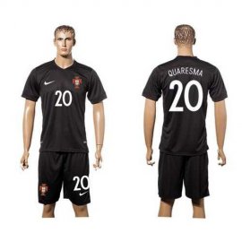 Portugal #20 Quaresma SEC Away Soccer Country Jersey