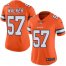 Nike Denver Broncos #57 Demarcus Walker Orange Womens Stitched NFL Limited Rush Jersey