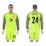 Holland #24 Vermeer Green Long Sleeves Goalkeeper Soccer Country Jersey