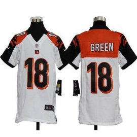 Nike Cincinnati Bengals #18 A.J. Green White Youth Stitched NFL Elite Jersey