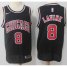 Mens Nike Chicago Bulls #8 Zach LaVine Black NBA Swingman Statement Edition Jersey