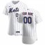 New York Mets Custom Mens Nike White Home 2020 Authentic Player MLB Jersey