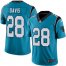 Nike Carolina Panthers #28 Mike Davis Blue Mens Stitched NFL Limited Rush Jersey