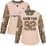 Adidas Washington Capitals #92 Evgeny Kuznetsov Camo Authentic 2017 Veterans Day Womens Stitched NHL Jersey