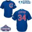 Chicago Cubs #34 Jon Lester Blue Alternate 2016 World Series Champions Stitched Youth MLB Jersey