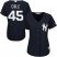 New York Yankees #45 Gerrit Cole Navy Blue Alternate Womens Stitched MLB Jersey
