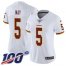 Nike Washington Football Team #5 Tress Way White Womens Stitched NFL 100th Season Vapor Untouchable Limited Jersey