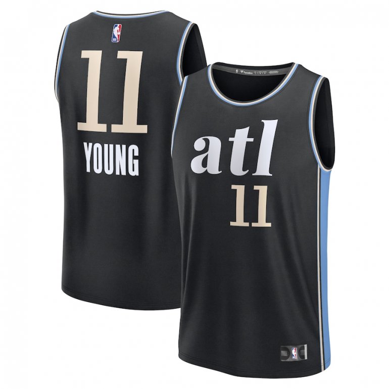 Trae Young Atlanta Hawks Fanatics Branded Unisex 2023/24 Fast Break Jersey – Black – City Edition Trae Young Atlanta Hawks Fanatics Branded Unisex 2023/24 Fast Break Jersey – Black – City Edition