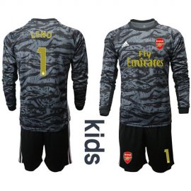Arsenal #1 Leno Black Long Sleeves Kid Soccer Club Jersey