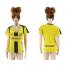 Womens Dortmund Blank Home Soccer Club Jersey