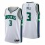 Milwaukee Milwaukee Bucks #3 George Hill Mens Nike White 2021/22 Swingman NBA Jersey – City Edition Mens