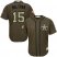 Houston Astros #15 Carlos Beltran Green Salute to Service Stitched Youth MLB Jersey