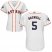 Houston Astros #5 Jeff Bagwell White Home 2019 World Series Bound Womens Stitched MLB Jersey