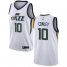 Jazz #10 Mike Conley White Basketball Swingman Association Edition Jersey
