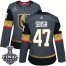 Adidas Vegas Golden Knights #47 Luca Sbisa Grey Home Authentic 2018 Stanley Cup Final Womens Stitched NHL Jersey