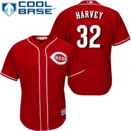 Cincinnati Reds #32 Matt Harvey Red Cool Base Stitched Youth MLB Jersey