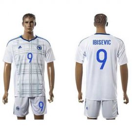 Bosnia Herzegovina #9 Ibisevic Away Soccer Country Jersey
