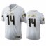 Seattle Seahawks #14 DK Metcalf Mens Nike White Golden Edition Vapor Limited NFL 100 Jersey