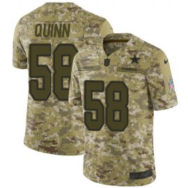 Nike Dallas Cowboys #58 Robert Quinn Camo Mens Stitched NFL Limited 2018 Salute To Service Jersey