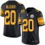Nike Pittsburgh Steelers #20 Rocky Bleier Black Mens Stitched NFL Limited Rush Jersey