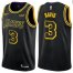 Mens Los Angeles Lakers #3 Anthony Davis Black 2019 Swingman Basketball Jersey