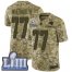 Nike Los Angeles Rams #77 Andrew Whitworth Camo Super Bowl LIII Bound Youth Stitched NFL Limited 2018 Salute to Service Jersey