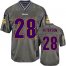 Nike Minnesota Vikings #28 Adrian Peterson Grey Mens Stitched NFL Elite Vapor Jersey