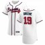 Atlanta Braves #19 Shane Greene Mens Nike White Home 2020 Authentic Player MLB Jersey