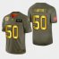 Nike Green Bay Packers #50 Blake Martinez Mens Olive Gold 2019 Salute to Service NFL 100 Limited Jersey
