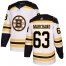 Adidas Boston Bruins #63 Brad Marchand White Road Authentic Youth Stitched NHL Jersey